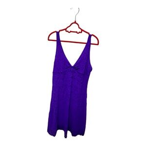 Victoria's Secret Fitted Purple Lace Nightgown